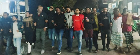 ভারতে বাংলাদেশের সরকারি হাইকমিশনের হামলার প্রতিবাদে বাবুগঞ্জে বিক্ষোভ