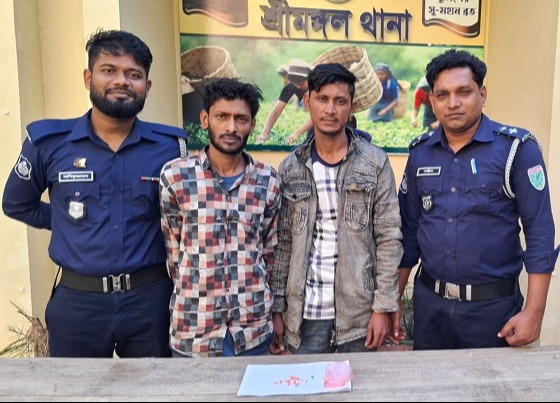 শ্রীমঙ্গল পুলিশের অভিযানে ইয়াবাসহ গ্রেফতার ২