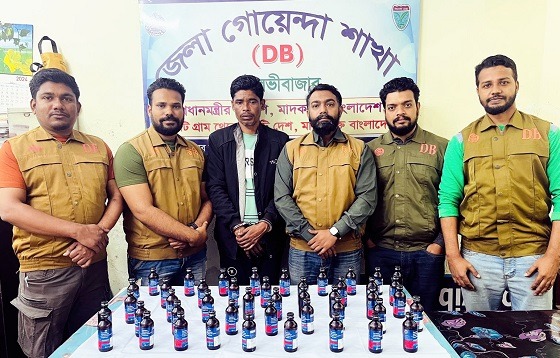 শ্রীমঙ্গলে ফেনসিডিলসহ গ্রেফতার ১