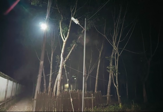 কালীগঞ্জে সৌর বিদ্যুতের সড়ক বাতিগুলো ঠিকঠাক জলে না
