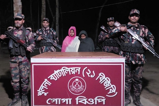 শার্শা সীমান্ত দিয়ে অবৈধভাবে ভারত যাওয়ার চেষ্টা, আটক ২