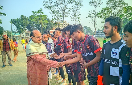 রংপুরে পীরপুর জুনিয়র ফুটবল টুর্ণামেন্টেন উদ্বোধন