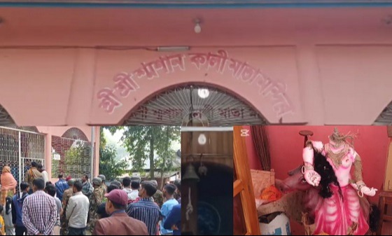 সরিষাবাড়ীতে মন্দিরে প্রতিমা ভাংচুর