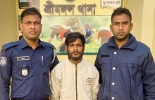 শ্রীমঙ্গলে গাঁজাসহ এক  মাদক কারবারী  গ্রেফতার