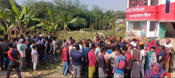 গাংনীতে ট্রাকের চাকায় পিষ্ট হয়ে স্বামীর সামনে স্ত্রীর মৃত্যু স্বামী আহত