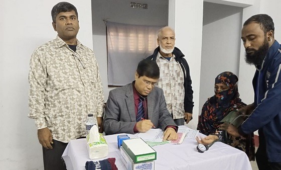 কালিগঞ্জে ফ্রী মেডিকেল ক্যাম্প