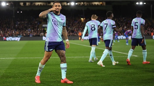 প্যালেসের জালে আর্সেনালের গোল উৎসব