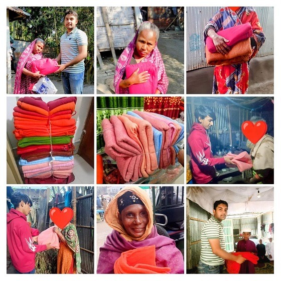 ডিমলায় আরবিআর ছাত্র পরিষদের উদ্যোগে কম্বল বিতরন