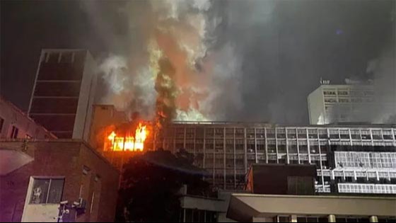 সচিবালয়ের ৭ নম্বর ভবনের  ৬ থেকে ৯ তলা পুড়ে ছাই