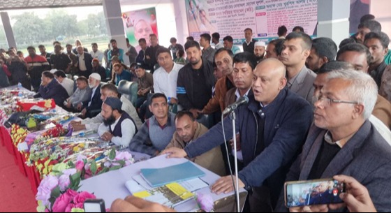 ব্যারিষ্টার একেএম কামরুজ্জামান ফুলবাড়ীতে আগমন উপলক্ষে মতবিনিময়