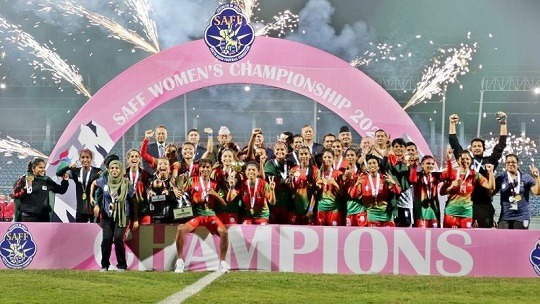 এখনো সাফ চ্যাম্পিয়নদের ম্যাচ ফি দিতে পারেনি বাফুফে