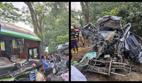 চট্রগ্রাম-কক্সবাজার মহাসড়কে বাস-মাইক্রোবাস সংঘর্ষে নিহত ১০