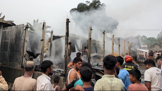 রাজিবপুরে আগুনে পুড়ে ছাই ১১ দোকান, ৬৫ লাখ টাকার ক্ষতি!