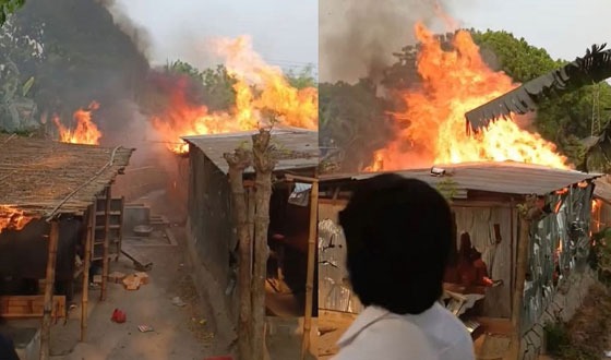 নারীদের দিয়ে অনৈতিক কর্মকান্ডের অভিযোগে হোটেলে আগুন