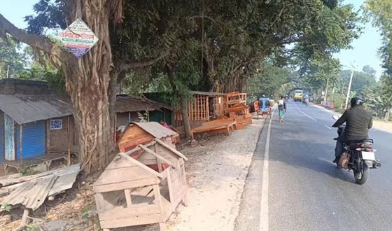 সড়ক বিভাগের ৪০৭ শতাংশ জমিতে ৬৪৮টি অবৈধ স্থাপনা রয়েছে