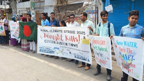 রাজশাহীতে জলবায়ু ধর্মঘট পালিত