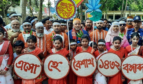 নাসিরনগরে উৎসবের আবহে আনন্দ শোভাযাত্রা ও সাংস্কৃতিক অনুষ্ঠান