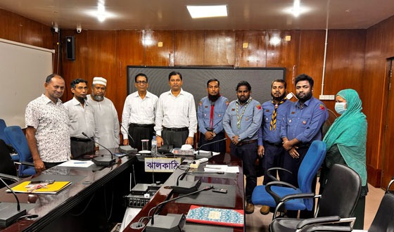 ঝালকাঠি জেলা রোভার স্কাউটের নবগঠিত কমিটির প্রথম নির্বাহী সভা