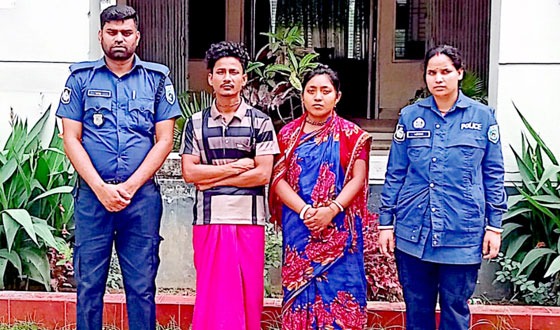 ফুলবাড়ী সীমান্ত পথে অবৈধভাবে ভারতে অনুপবেশের সময় স্বামী-স্ত্রী আটক