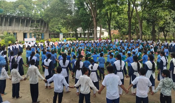 প্রতিবন্ধীদের অধিকার আদায়ে ঘন্টা বাজালো পাঁচ শতাধিক শিশু