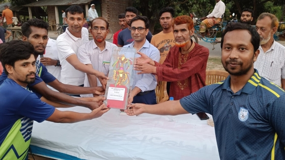বাগমারায় জাতীয় ও আন্তর্জাতিক ক্রীড়া দিবস উপলক্ষে ফুটবল টুর্নামেন্টের ফাইনাল