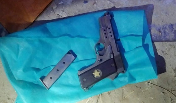 মতলবে পরিত্যক্ত ঝোপ থেকে অস্ত্র উদ্ধার