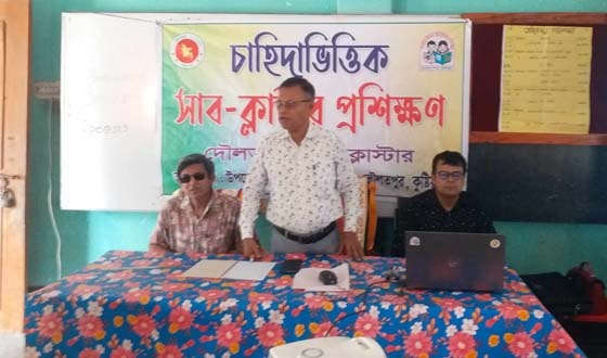 দৌলতপুরে চাহিদা ভিত্তিক সাব ক্লাস্টার অনুষ্ঠিত