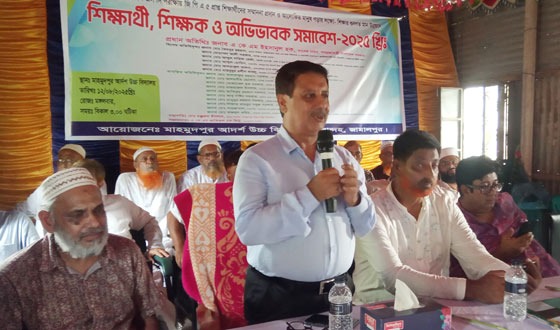 মেলান্দহে শিক্ষার মানোন্নয়নে সমাবেশ ও রক্তদান