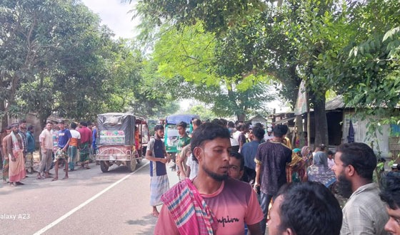 ঝিনাইগাতীতে বাস চাপায় পথচারী নিহত