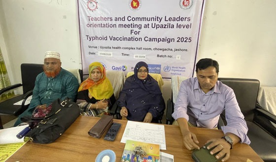 চৌগাছায় ৬৩ হাজার শিশু কিশোরকে দেওয়া হবে টাইফয়েডের টিকা