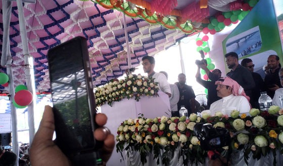 সুন্দরগঞ্জে হরিপুর-তিস্তা ভাসানী সেতুর উদ্বোধনী অনুষ্ঠানে উপদেষ্টা আসিফ মাহমুদ