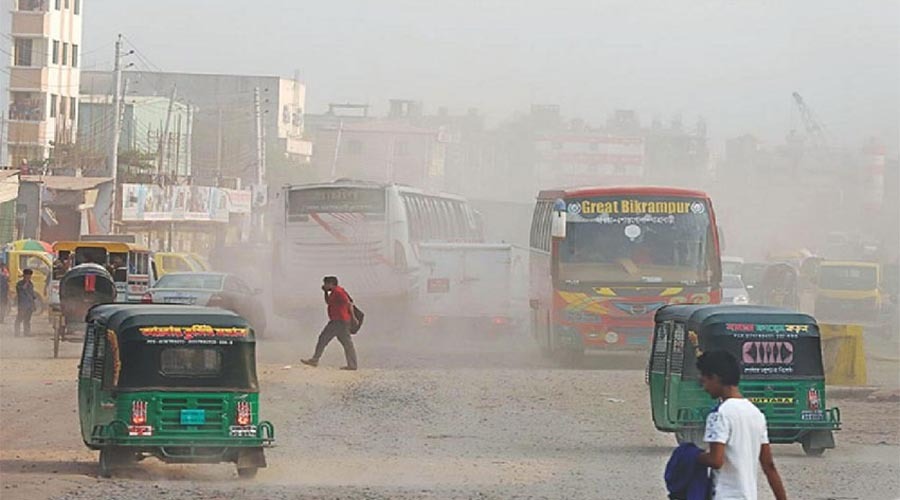 ঢাকার বায়ুদূষণ মাঝারি মাত্রায়, বিশ্বের তালিকায় অবস্থান ১৭তম