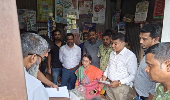 শৈলকুপায় দুটি সার ব্যবসা প্রতিষ্ঠানে ভ্রাম্যমান আদালতের জরিমানা