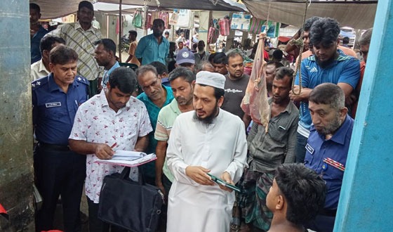 মৃত ছাগলের মাংস বিক্রির অভিযোগে অভিযান