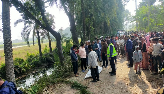 কালীগঞ্জে চিনিকলের ফার্মের মাঠ থেকে রক্তাক্ত মরদেহ উদ্ধার