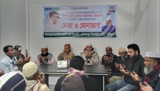 বুধহাটায় এমপি প্রার্থী রবিউল বাশারের নির্বাচনী গণসংযোগ