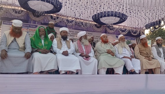 গফরগাঁওয়ে জমিয়তের প্রার্থী মাওলানা বাকী'র সমর্থনে নির্বাচনী জনসভা