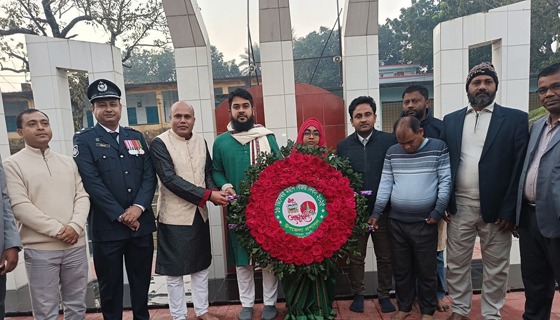 পোরশায় যথাযোগ্য মর্যাদায় বিজয় দিবস উদ্যাপন