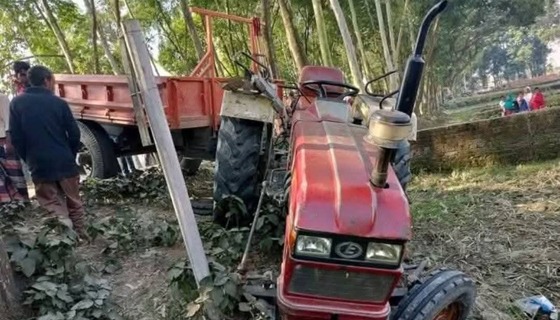 বীরগঞ্জে ট্রাক্টর-মটর সাইকেলের সংঘর্ষে নিহত ২