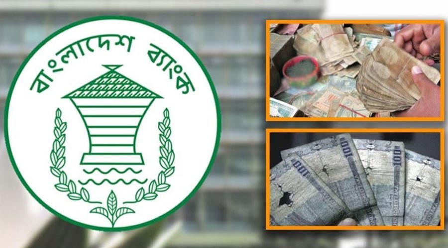 ছেঁড়া নোট ব্যাংক না নিলেই ব্যবস্থা নেবে বাংলাদেশ ব্যাংক