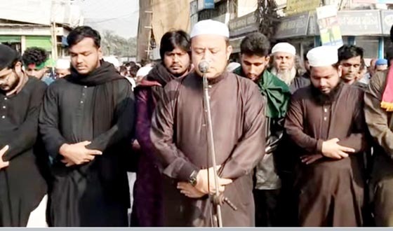 সৈয়দপুরে শরীফ ওসমান হাদীর গায়েবানা জানাযা অনুষ্ঠিত