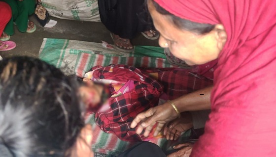 বাউফলে ইটবোঝাই ট্রলির চাকায় পিষ্টে শিশুর মৃত্যু