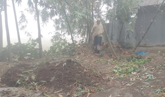 সুন্দরগঞ্জে বসতবাড়ির জমি জবর দখলের অভিযোগ