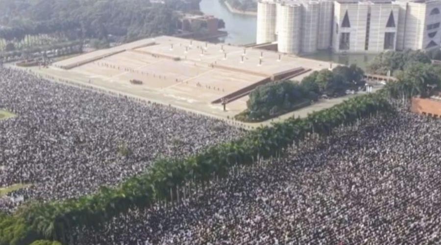 খালেদা জিয়ার জানাজায় স্মরণকালের রেকর্ড মানুষের অংশগ্রহণ