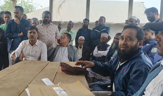 কলমাকান্দায় জব্দকৃত বালু নিলামে প্রায় ছয় লাখ টাকায় বিক্রি