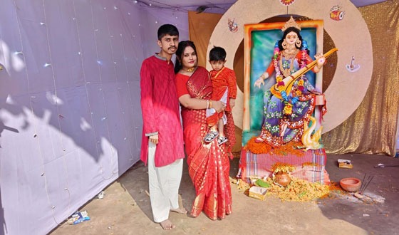 টাঙ্গাইলে সরস্বতী পুজা অনুষ্ঠিত