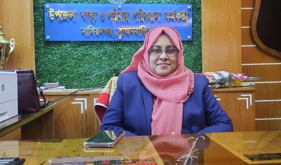 নাসিরনগরে প্রথম নারী স্বাস্থ্য ও পরিবার পরিকল্পনা কর্মকর্তা