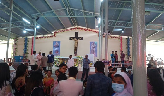 কালীগঞ্জে সাধু আন্তনির তীর্থ উৎসব পালিত