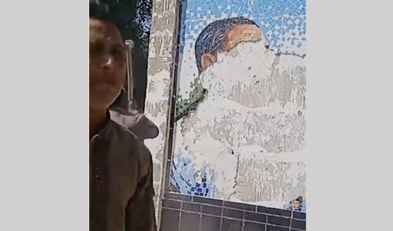 মাধবপুরে শেখ মুজিবুর রহমানের ম্যুরাল ভাংচুর