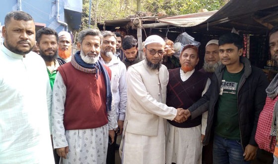 রাণীনগরে জামায়াতে ইসলামী মনোনিত এমপি প্রার্থীর গণসংযোগ